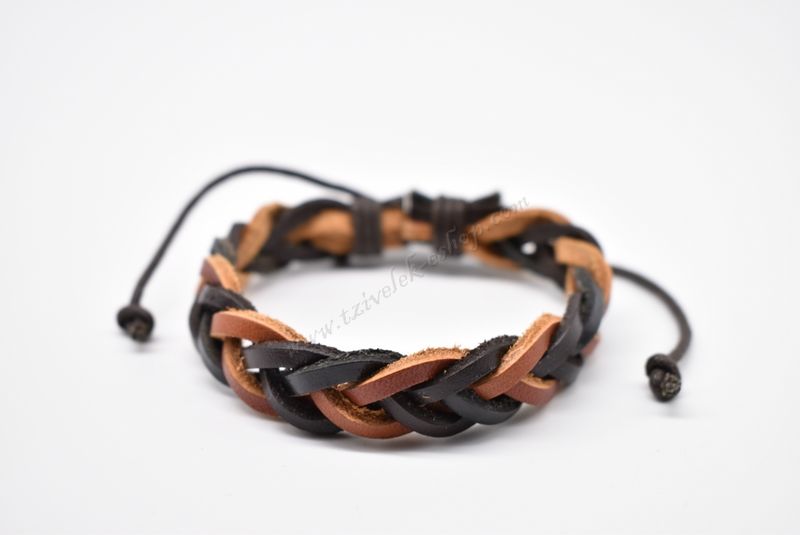 βραχιόλι δερμάτινο απλό-simple leather bracelet 006310