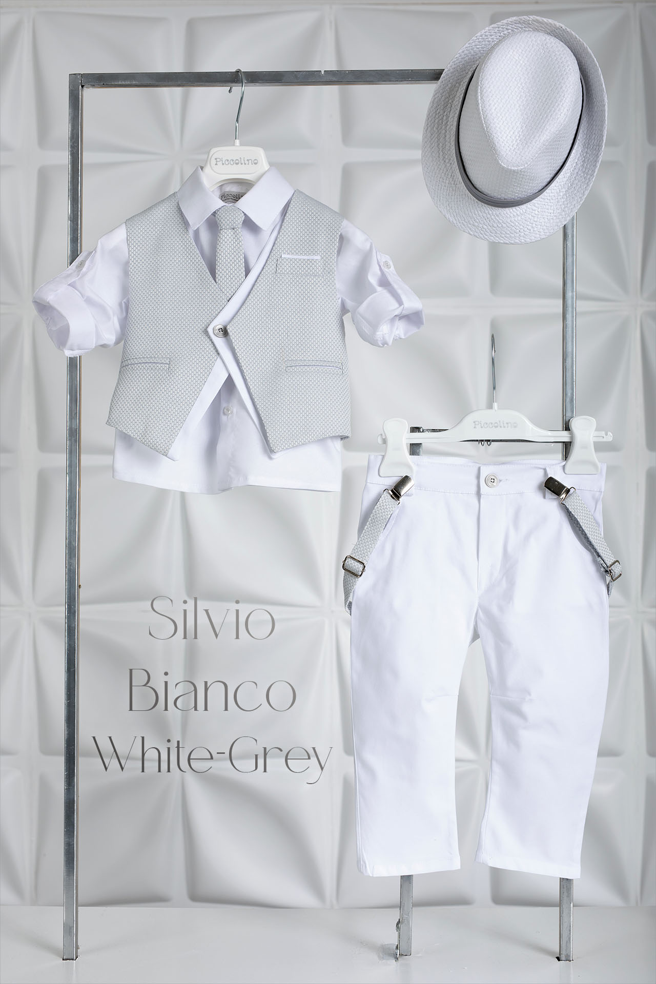 (AG22S29) SILVIO-BIANCO WHITE-GREY
