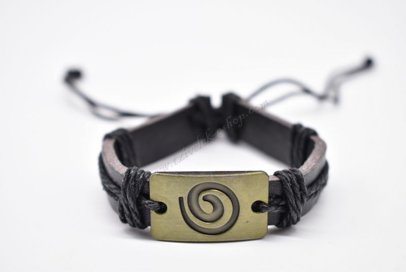 βραχιόλι δερμάτινο απλό-simple leather bracelet 013542