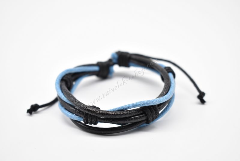βραχιόλι δερμάτινο απλό-simple leather bracelet 007237
