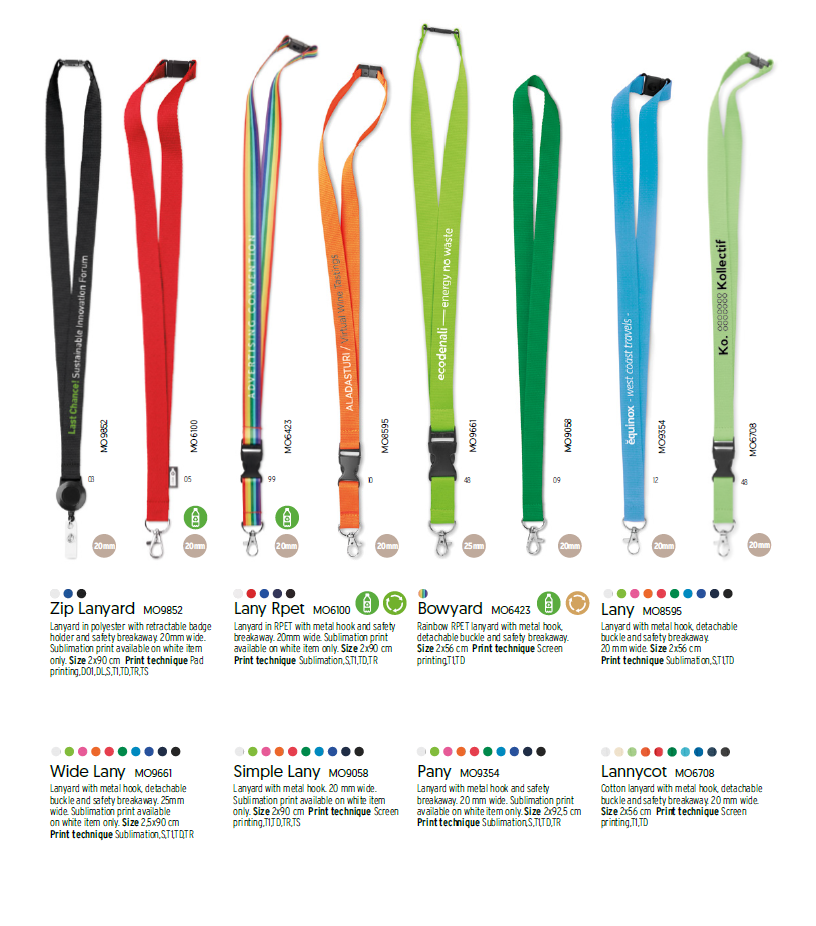 Lanyards, Saten, Full Branded