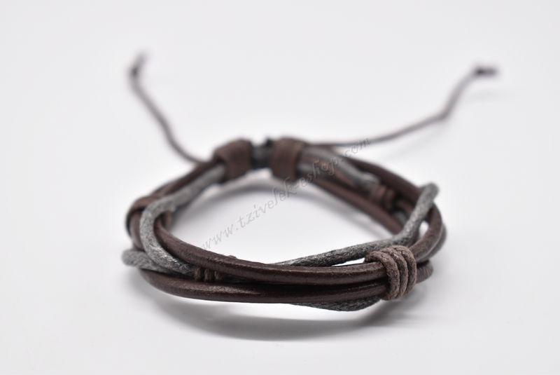 βραχιόλι δερμάτινο απλό-simple leather bracelet 007236