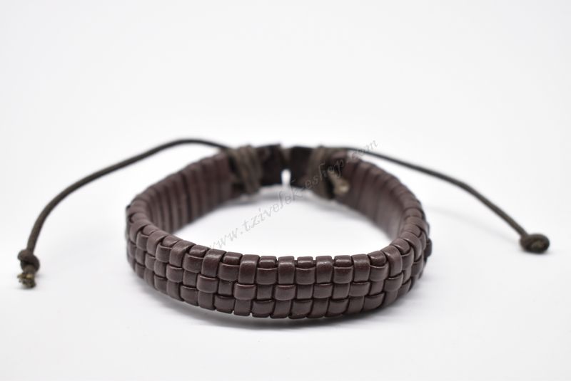βραχιόλι δερμάτινο απλό-simple leather bracelet 006277-4