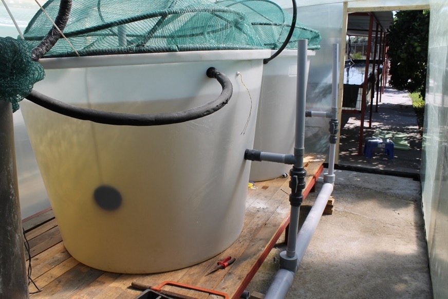 2 X 1500 liters fish tanks